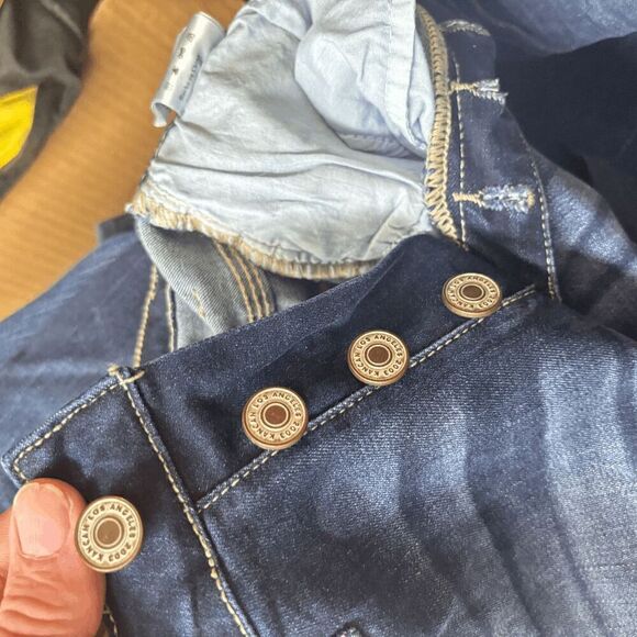 KANCAN Los Angeles Button Fly Skinny Jeans KC6192D Distressed Stretch Size W5/27 - Picture 6 of 9